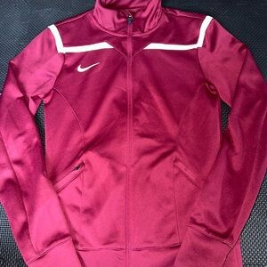 Women’s Nike vintage style burgundy zip up